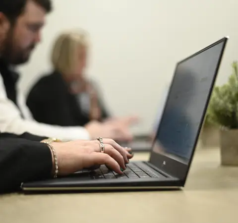 Business owners working with an advisor